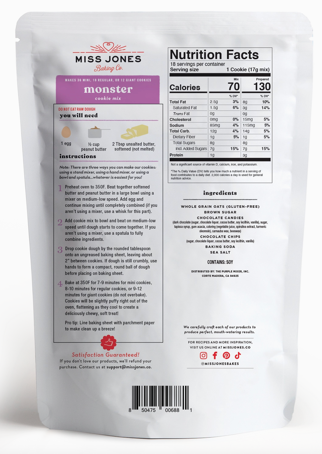 Miss Jones Baking Co.- Gluten Free Mixes