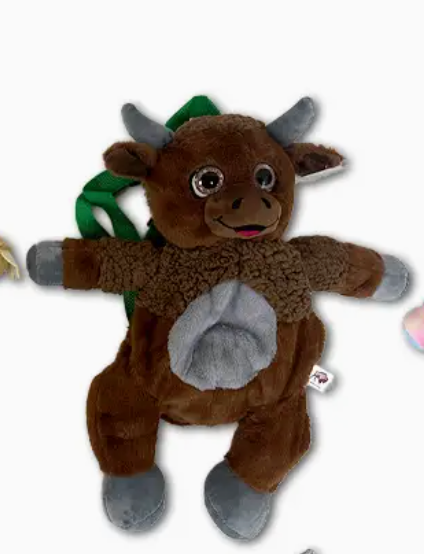 Critter Plush Zipper Backpack