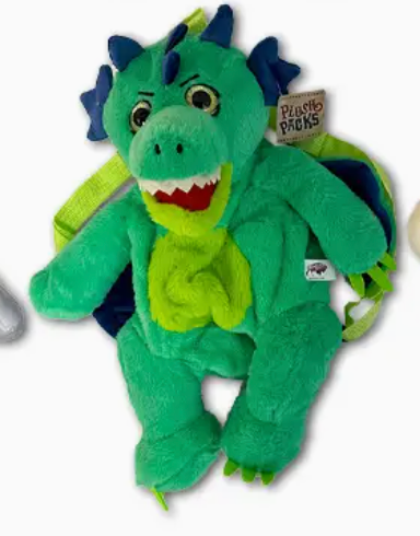 Critter Plush Zipper Backpack