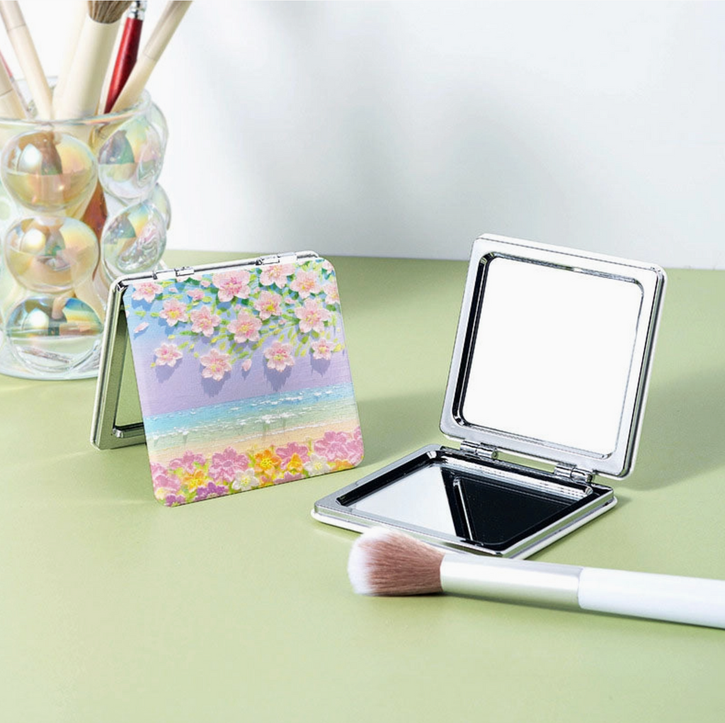 Portable Dual-Sided Folding Makeup Mirror
