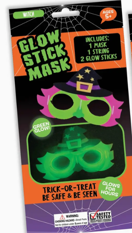 Halloween Glow in the Dark Mask & Glowstick