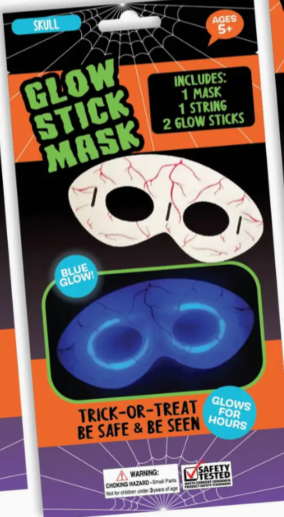Halloween Glow in the Dark Mask & Glowstick