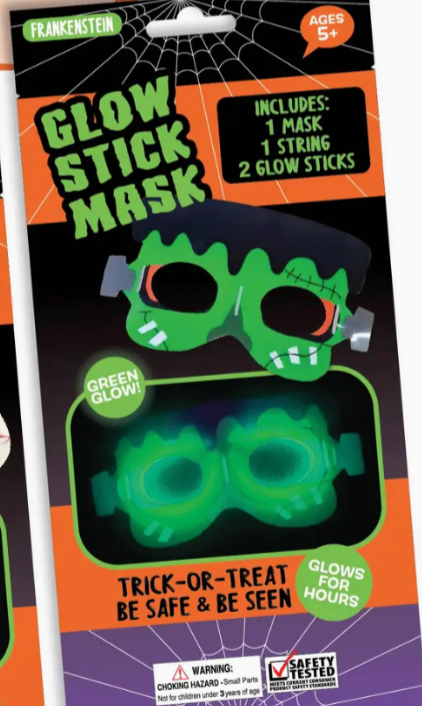Halloween Glow in the Dark Mask & Glowstick