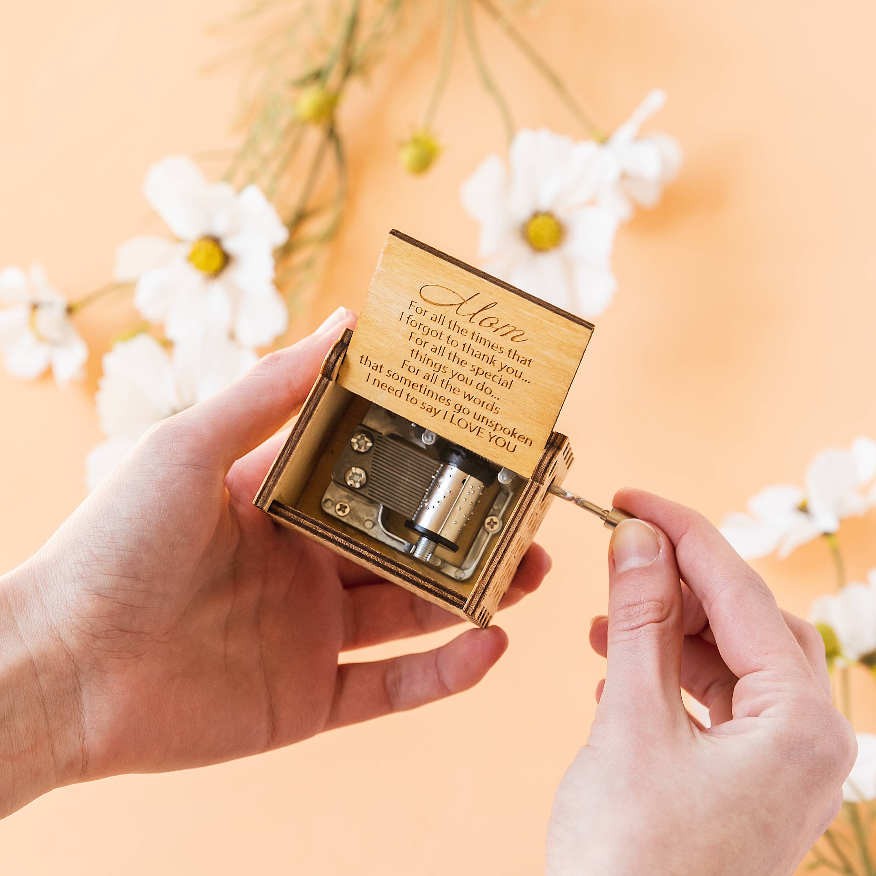 Mother's Day Gift, Engraved Music Box for Mom, Mom Gift